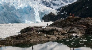 Glaciar en Tierra del Fuego para celbrar el año nuevo en Chile