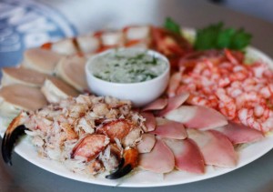 Plato de mariscos, Caleta de Duao, Región del Maule