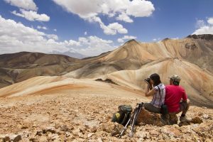 Fotografía desde el cerro Milagros a los pueblos del altiplano chileno