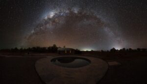 Fotografía panorámica del centro de astroturismo Iocrux.