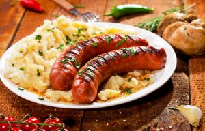 Longanizas de Chillán con pure