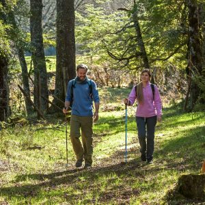 dos personas realizando trekking