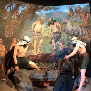 fotografía de mural "oda al vino"