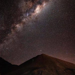 fotografía nocturna cielo estrellado