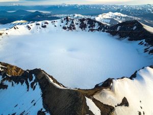 Cráter volcán Puyehue