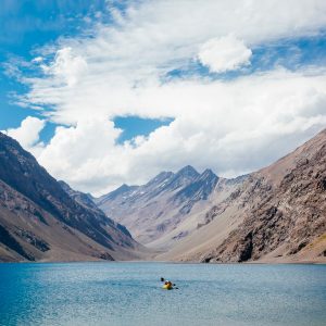 Laguna del Inca en Portillo.
