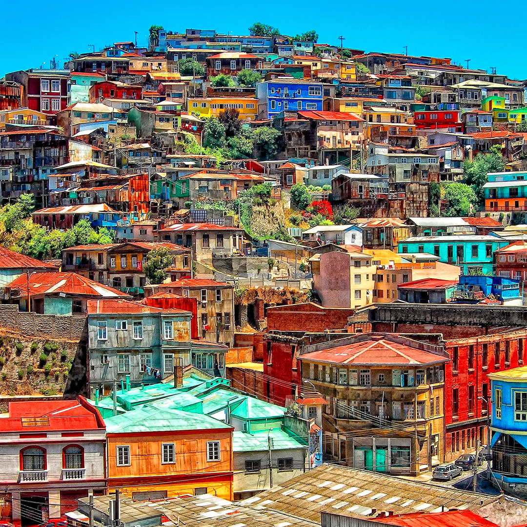 Vista de la ciudad de Valparaíso.