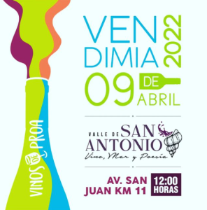 gráfica de la vendimia con información del evento