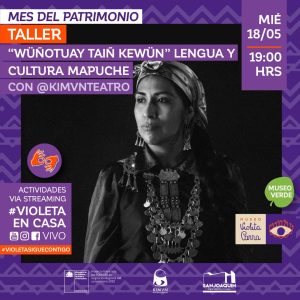 Afiche cultura y lengua mapuche