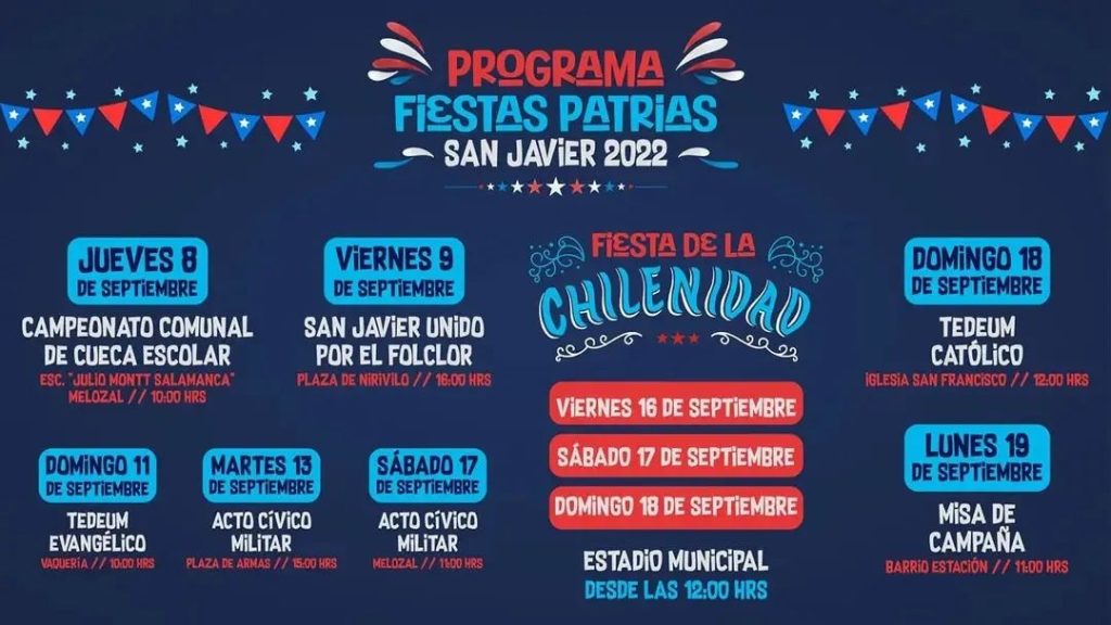 fondas Fiestas Patrias 2022