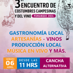 3er Encuentro de Costumbres Campesinas y del Vino Pumanque 2024