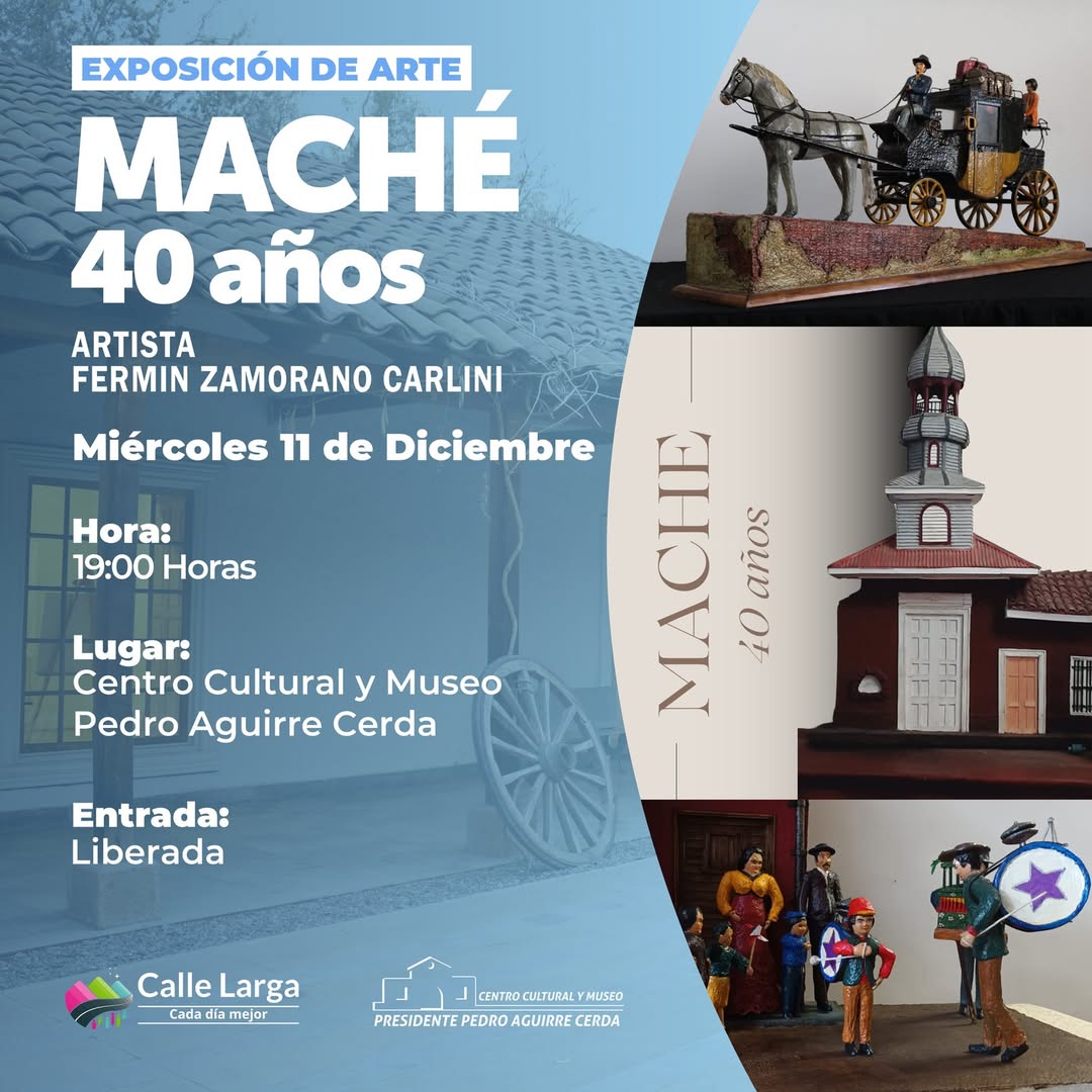 Exposición "Maché 40 años" en Calle Larga