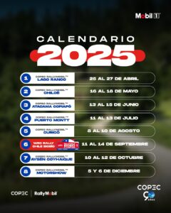 Copec RallyMobil 2025 fechas