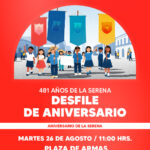 Desfile de aniversario en La Serena