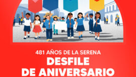 Desfile de aniversario en La Serena