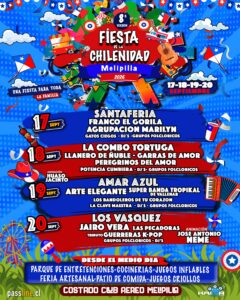 Afiche Fiesta de la Chilenidad Melipilla.