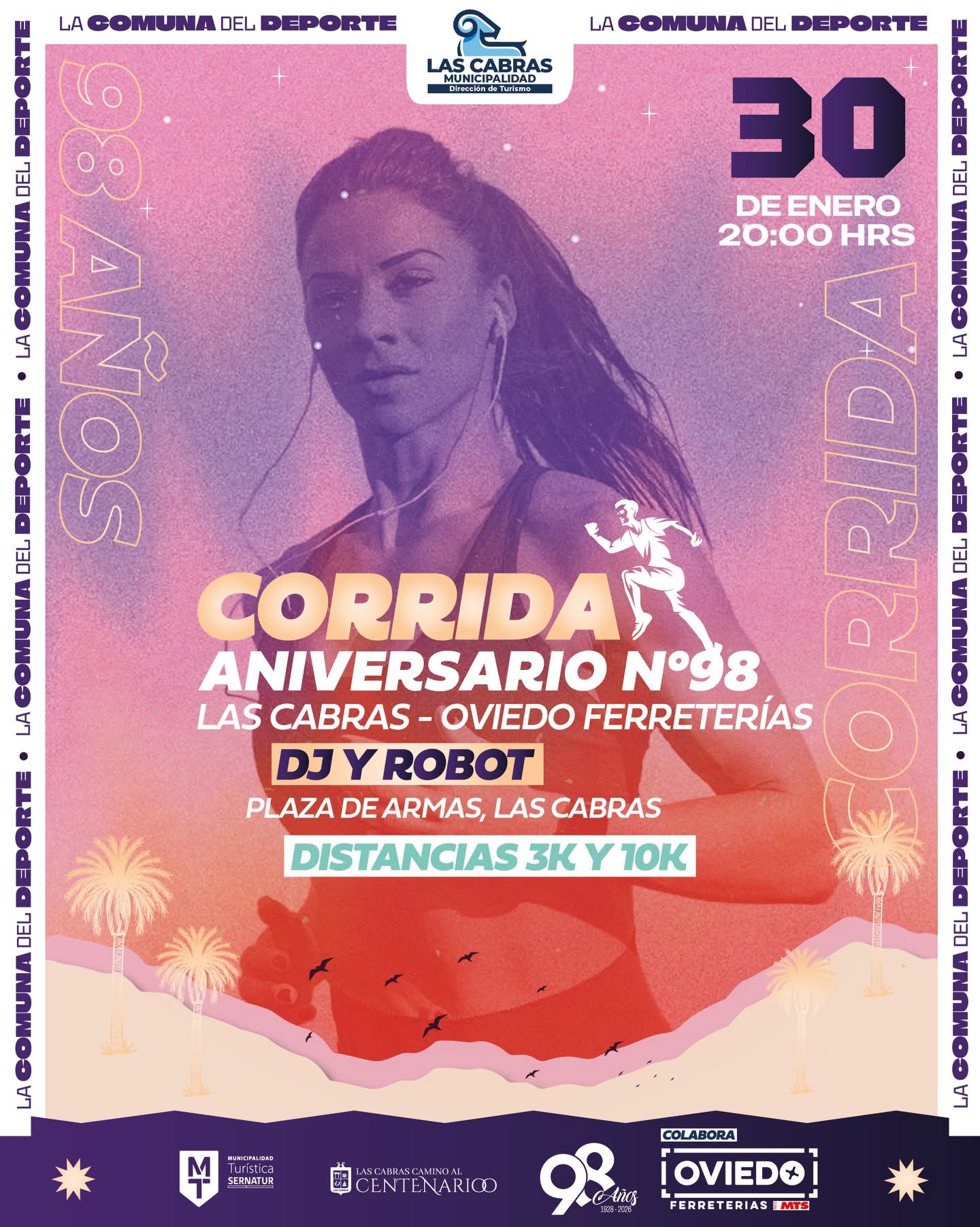 corrida nocturna Las Cabras