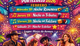 Carnaval de Verano en Portezuelo 2026