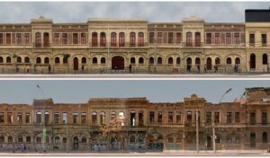 Antes y después de la Cervecería Ebner.