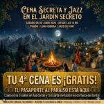 Cena Secreta y Jazz en el Jardín Secreto en Limache