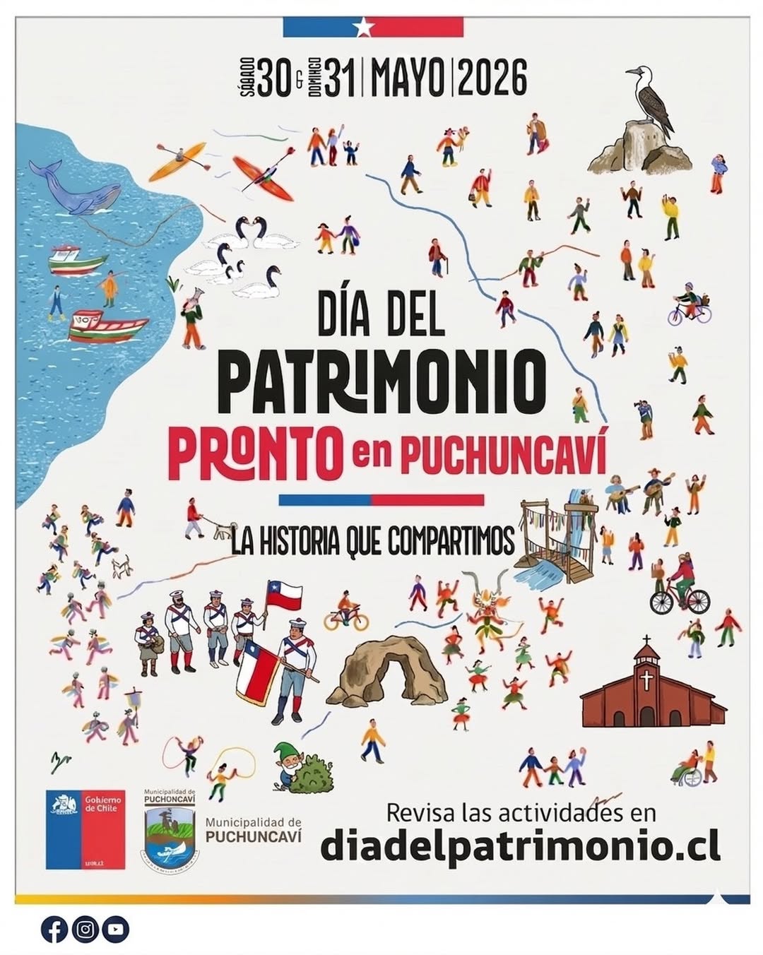 Afiche promocional del Día del Patrimonio 2026 en Puchuncaví.