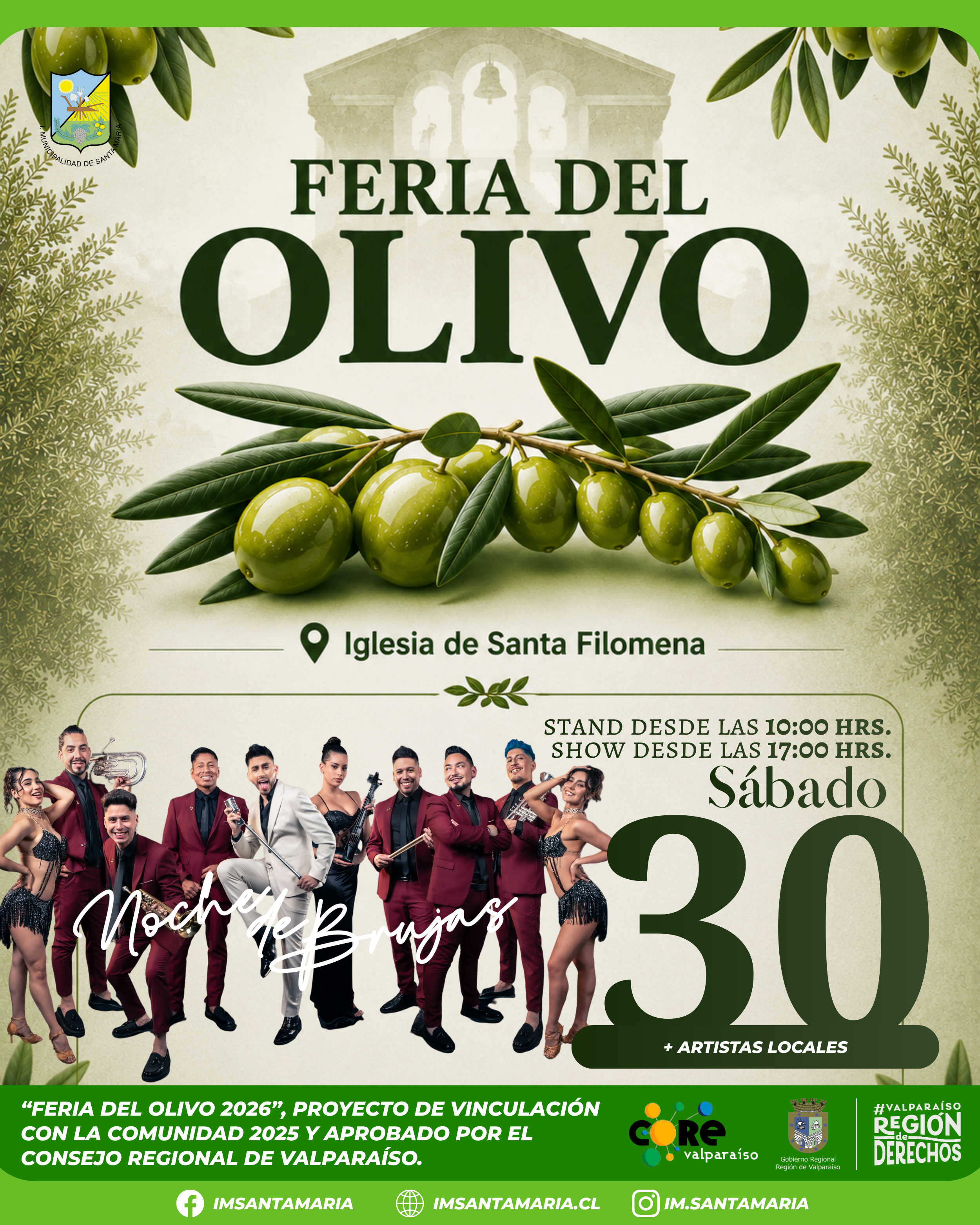Afiche promocional de la Feria del Olivo.