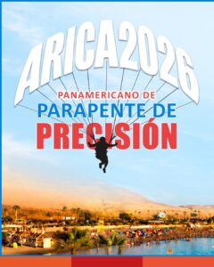 Afiche promocionando el Toreno Panamericano de Parapente de Precisión.