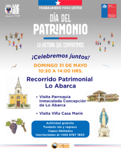 Afiche promocional del Recorrido Patrimonial Lo Abarca.