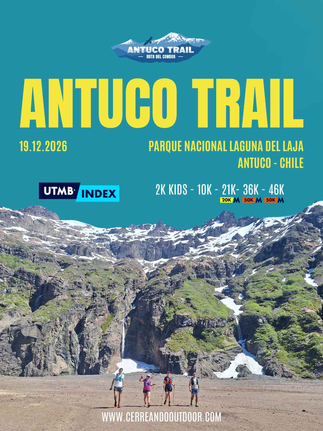 Afiche promocional de Antuco Trail.
