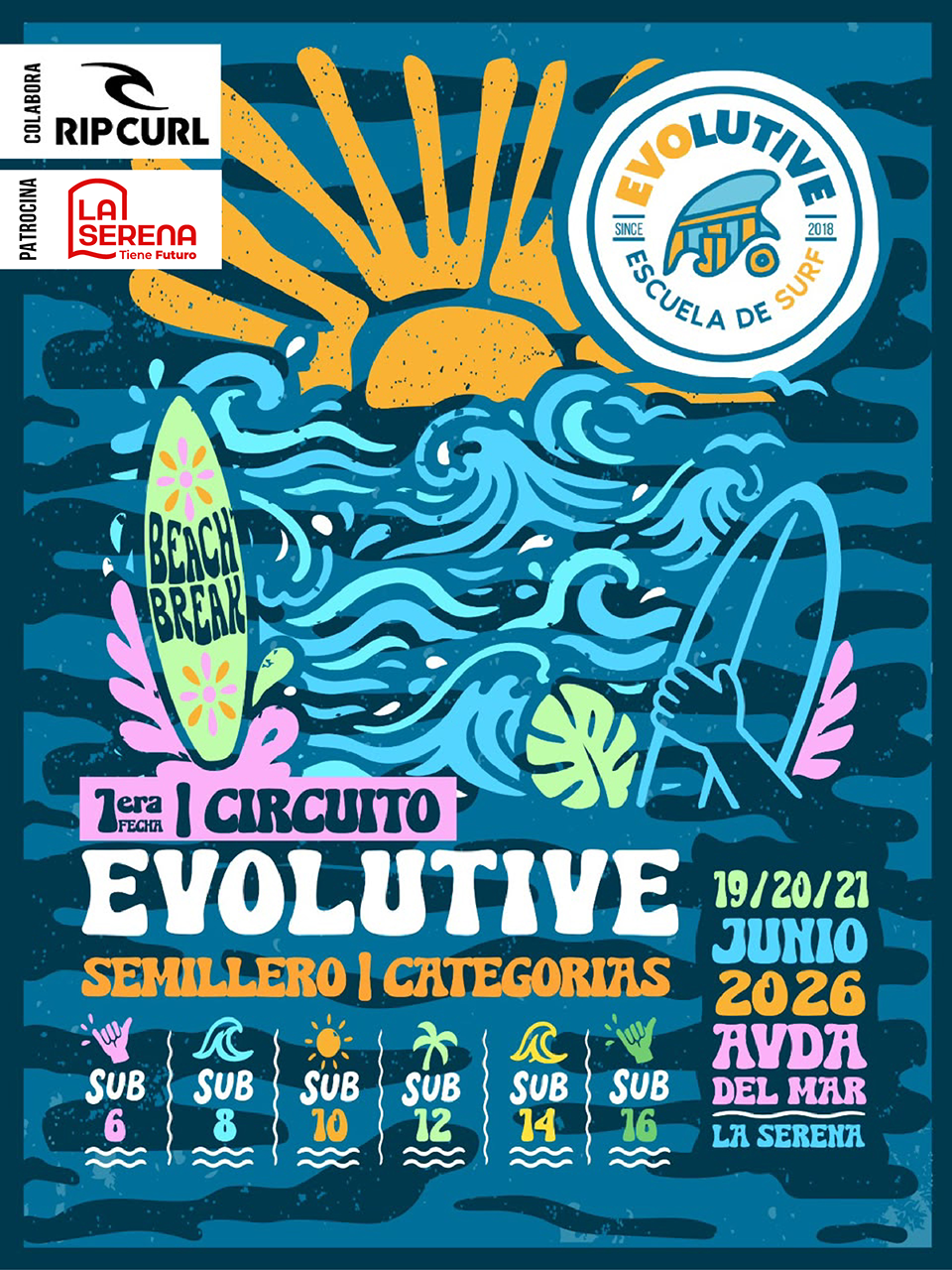 Afiche promocional Circuito Evolutive.