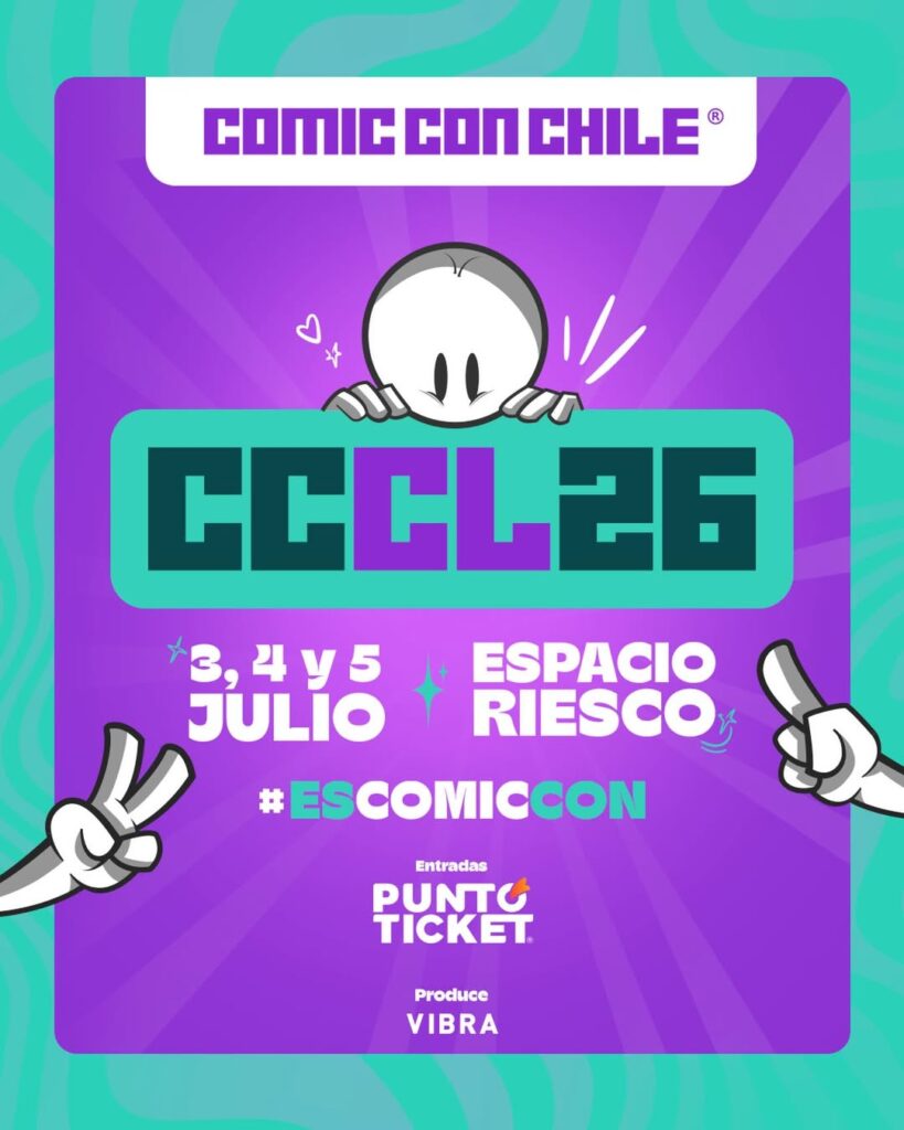 Afiche promocional de la Comic Con Chile.