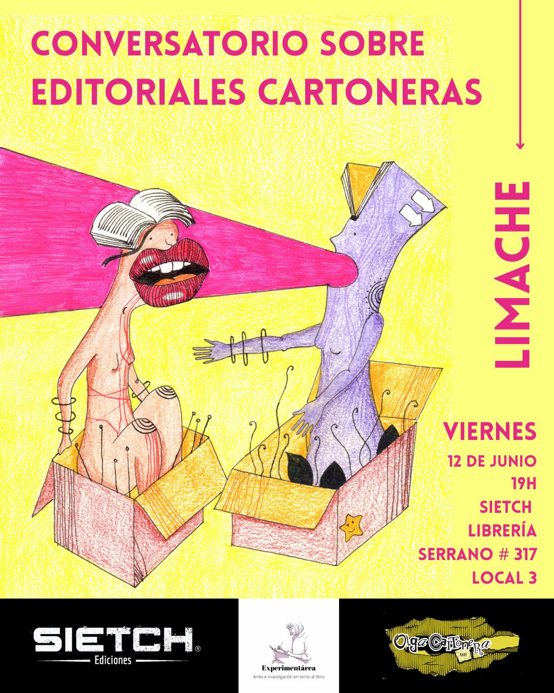 Conversatorio sobre editoriales cartoneras.