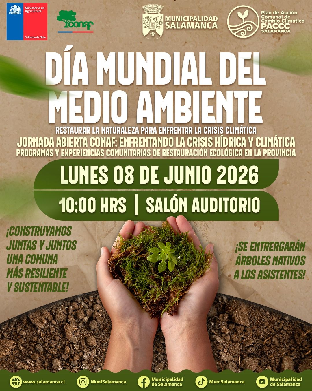 Afiche promocional del Día del Medio Ambiente en Salamanca.