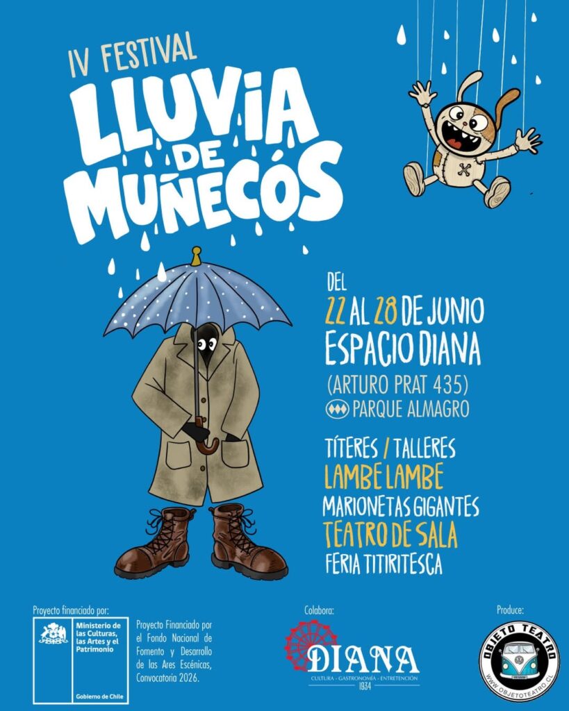 Afiche promocional Festival Lluvia de Muñecos.