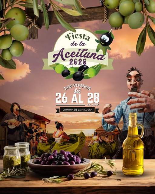 Afiche promocional Fiesta de la Aceituna.