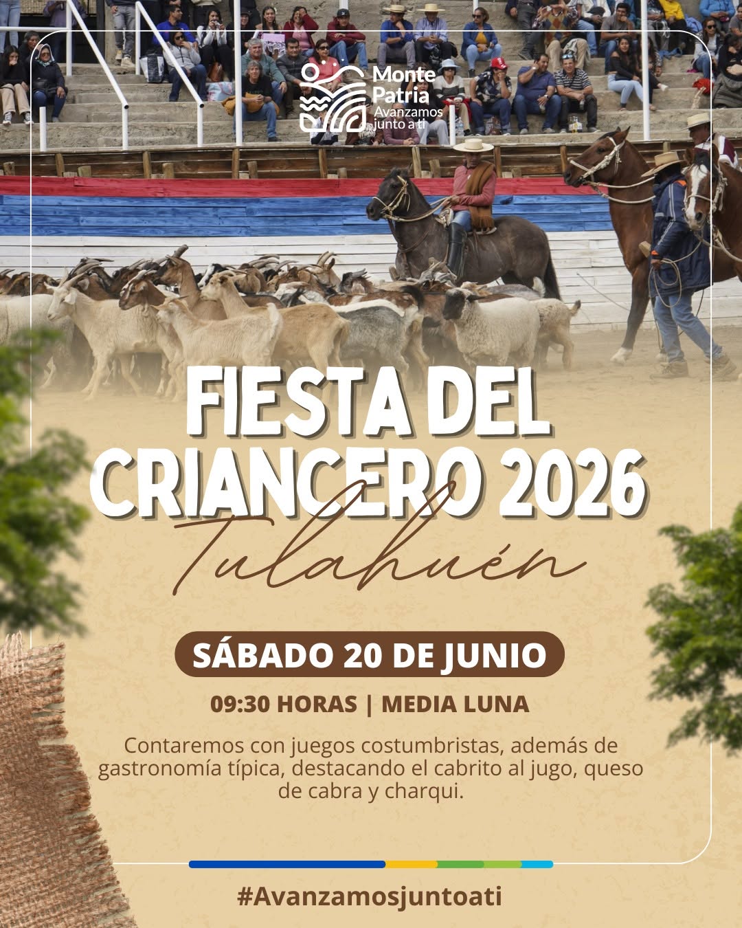 Afiche promocional de la Fiesta del Criancero de Tulahuén.