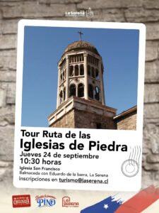 Afiche tour iglesias de piedra 24 de septiembre.