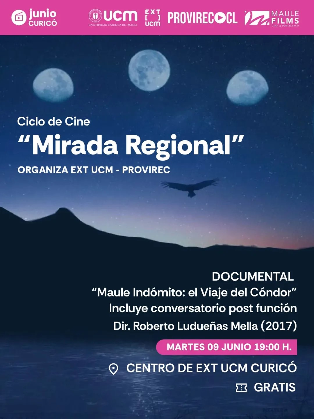 Afiche promocional de Mirada Regional Maule.