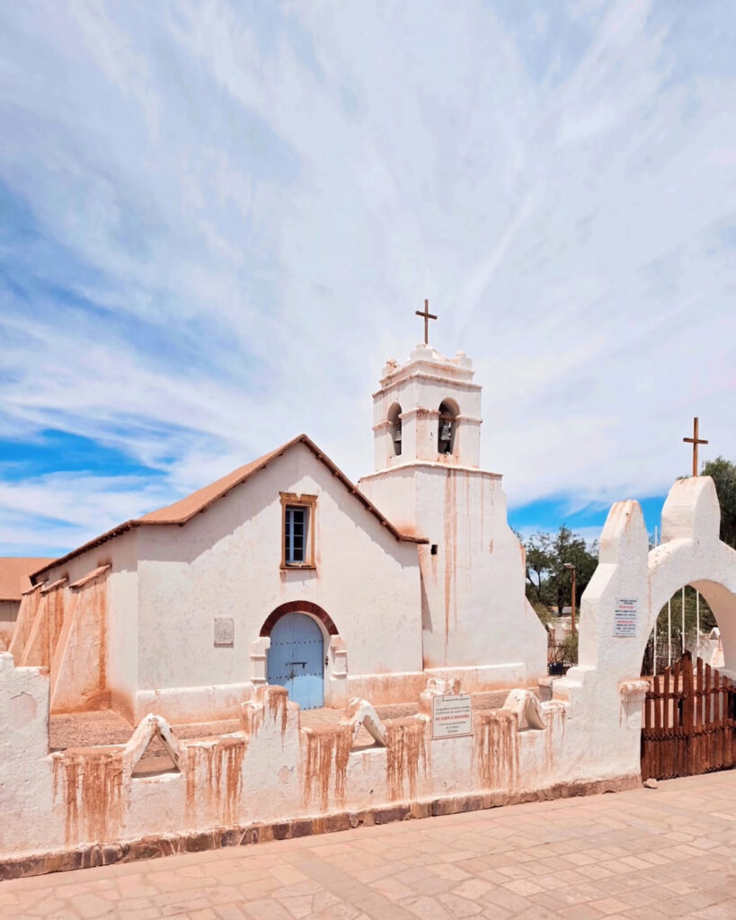 Imagen de la iglesia de San Pedro de Atacama.