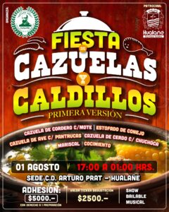 Afiche de la Fiesta de la Cazuela y Caldillos de Hualañé.