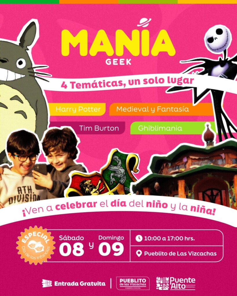 Afiche Manía Geek Las Vizcachas