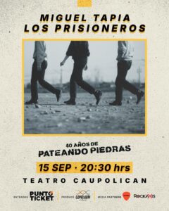 Afiche 40 años pateando piedras.