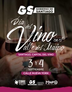 Afiche Día del Vino en el Valle del Maipo.