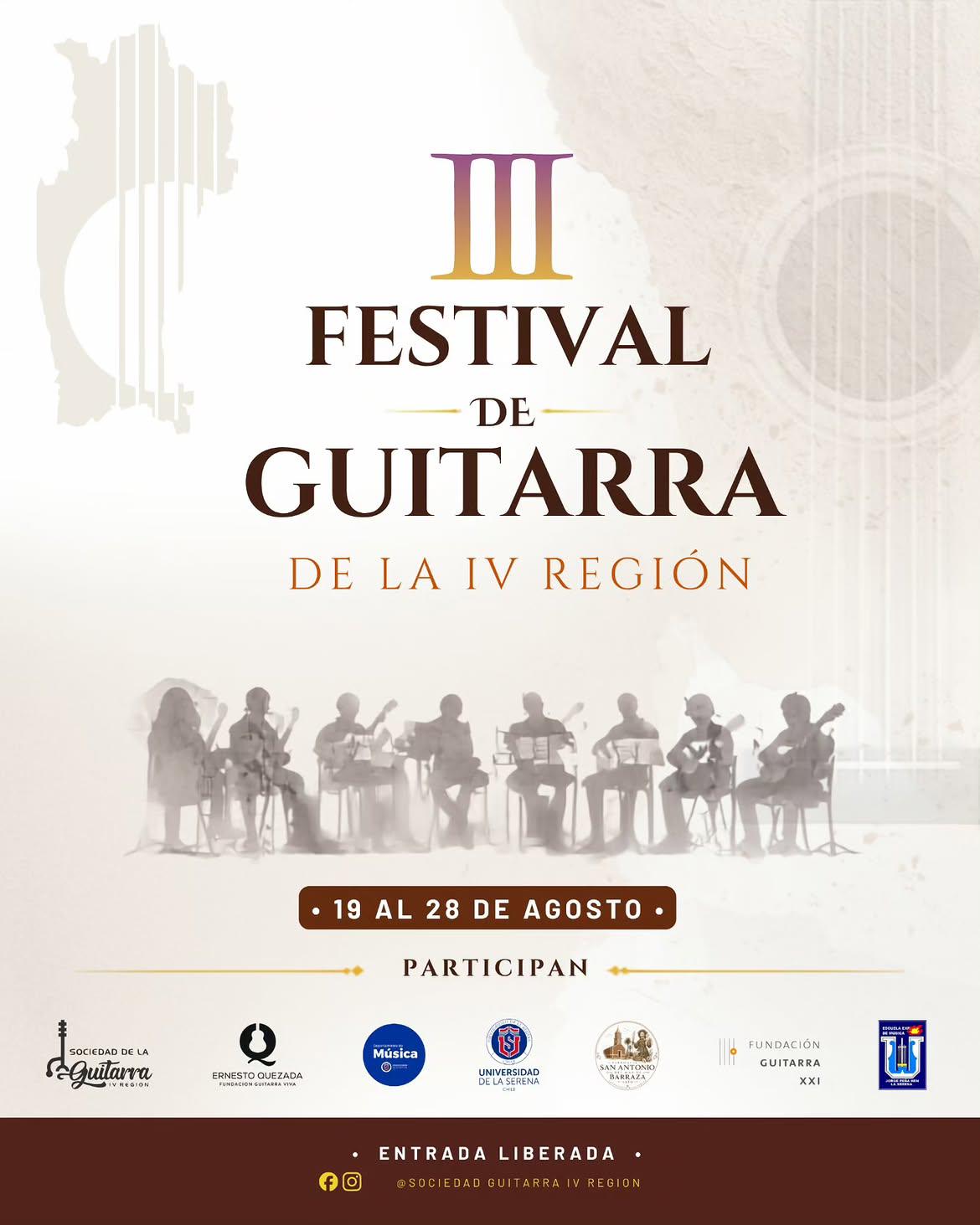 Afiche Festival de Guitarra de la IV Región.