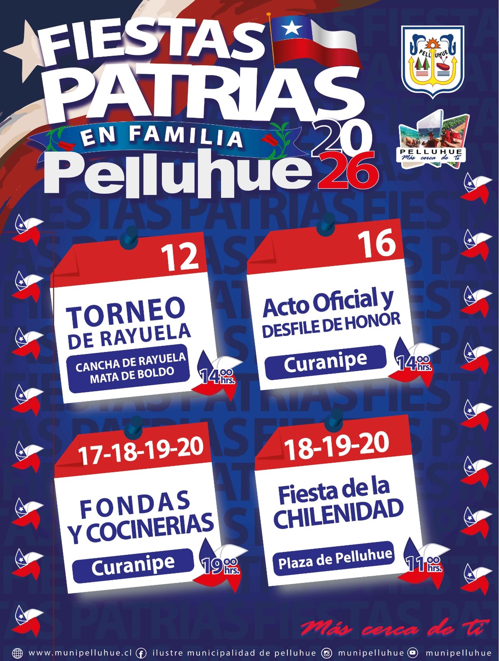 Afiche Fiestas Patrias Pelluhue.