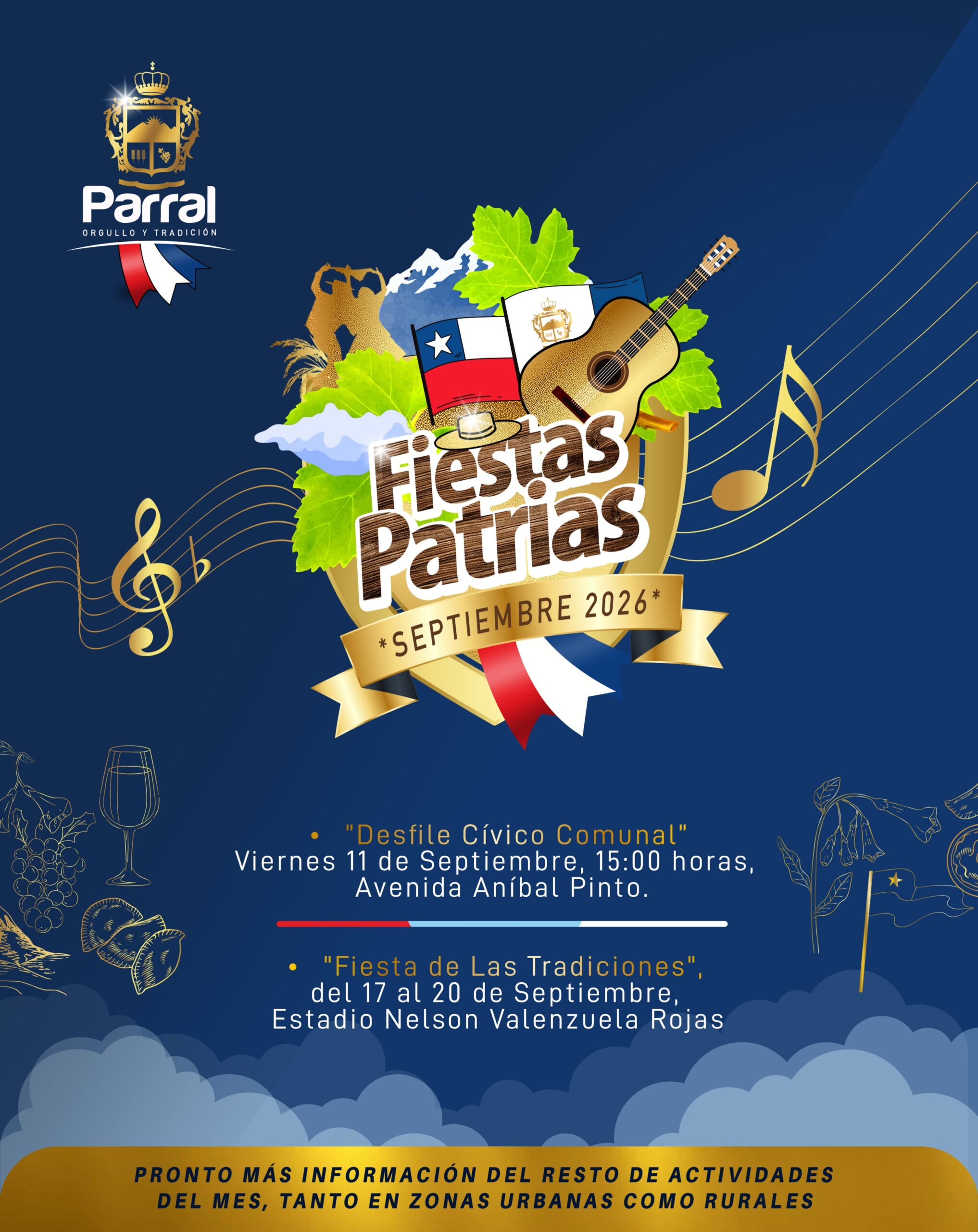Afiche Fiestas Patrias Parral.