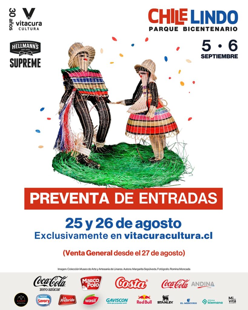 Afiche fonda Chile Lindo.