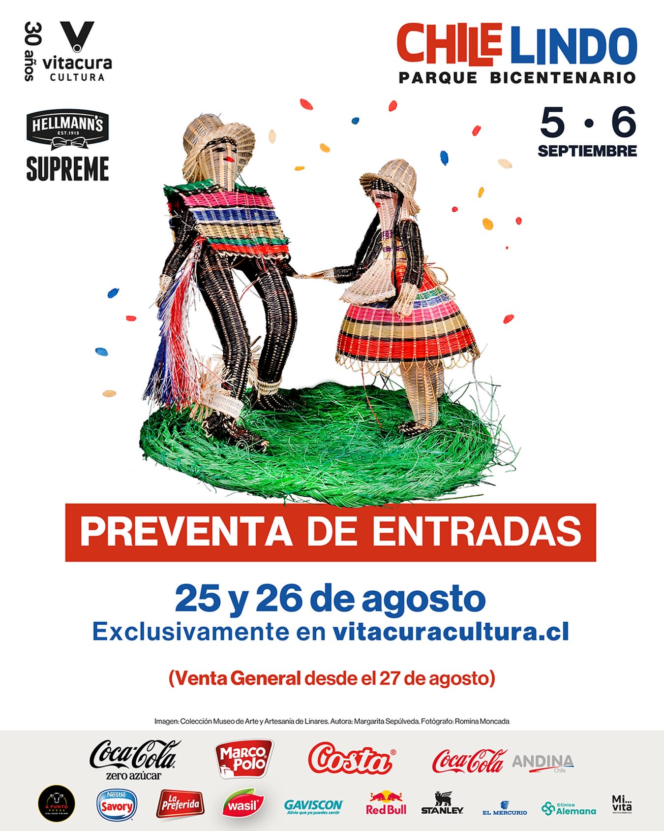 Afiche fonda Chile Lindo.