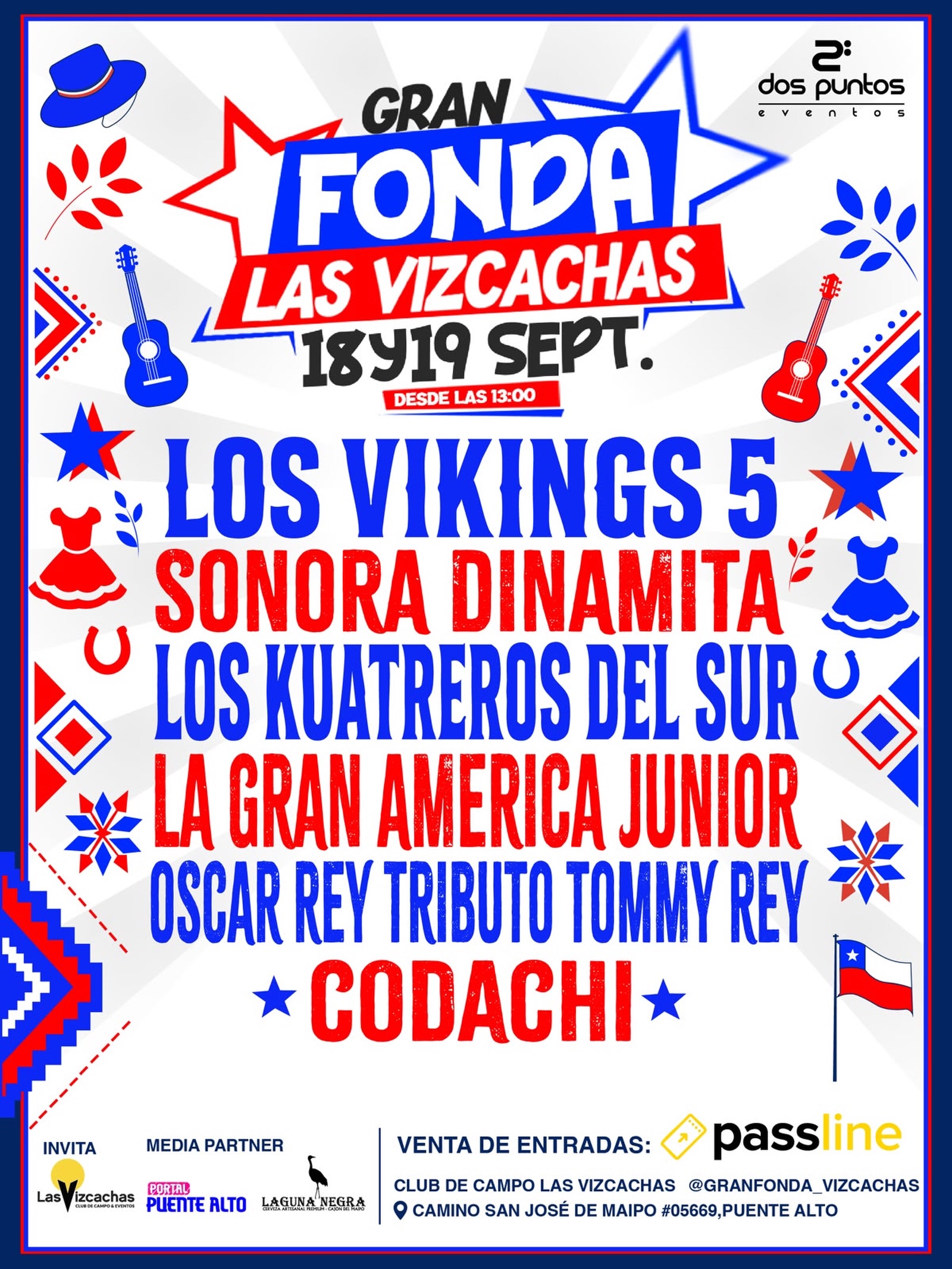 Afiche Fonda Las Vizcachas.