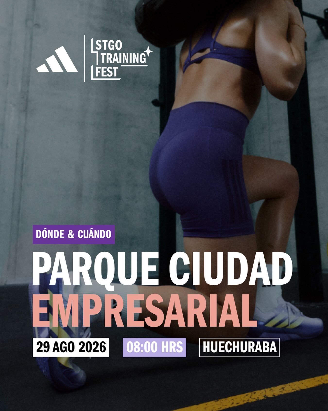 Afiche de Santiago Training Fest.